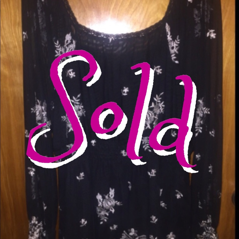 Sheer black top